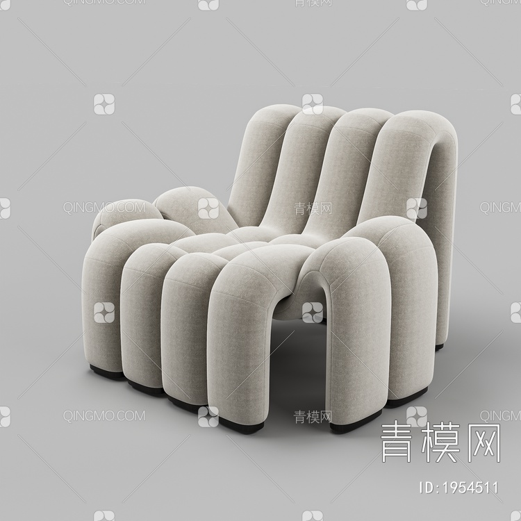 单人沙发SU模型下载【ID:1954511】
