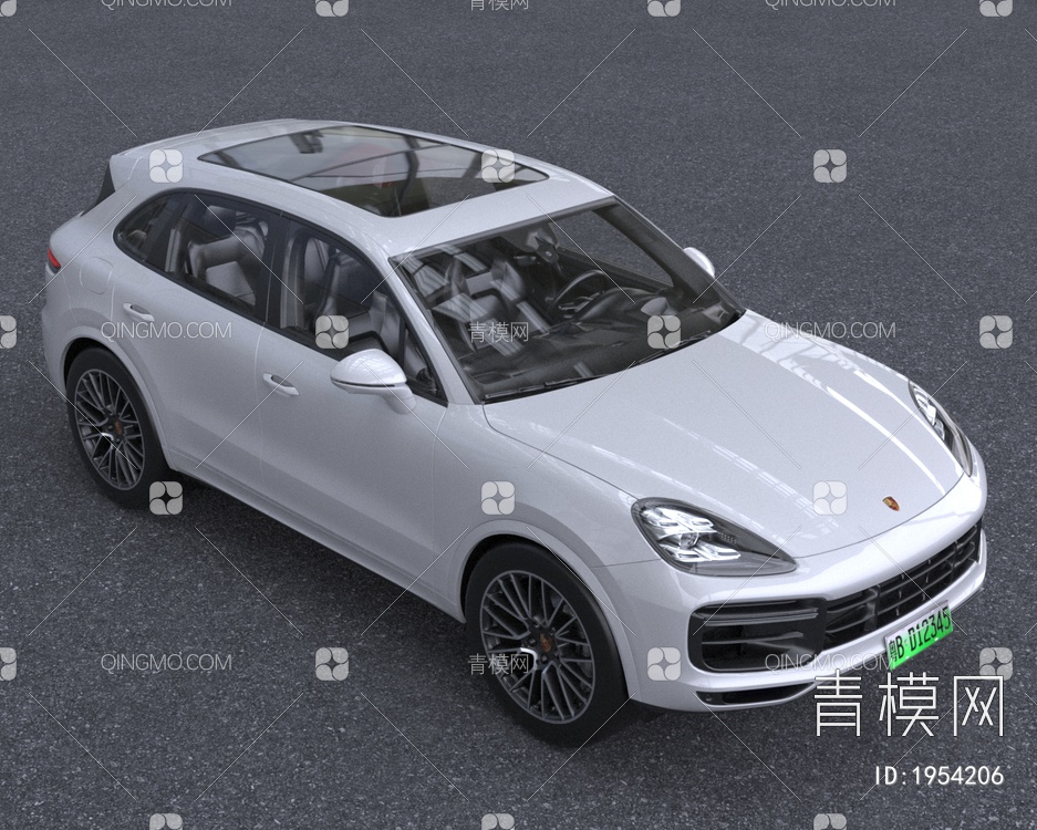 2022款保时捷卡宴跑车低配版3D模型下载【ID:1954206】