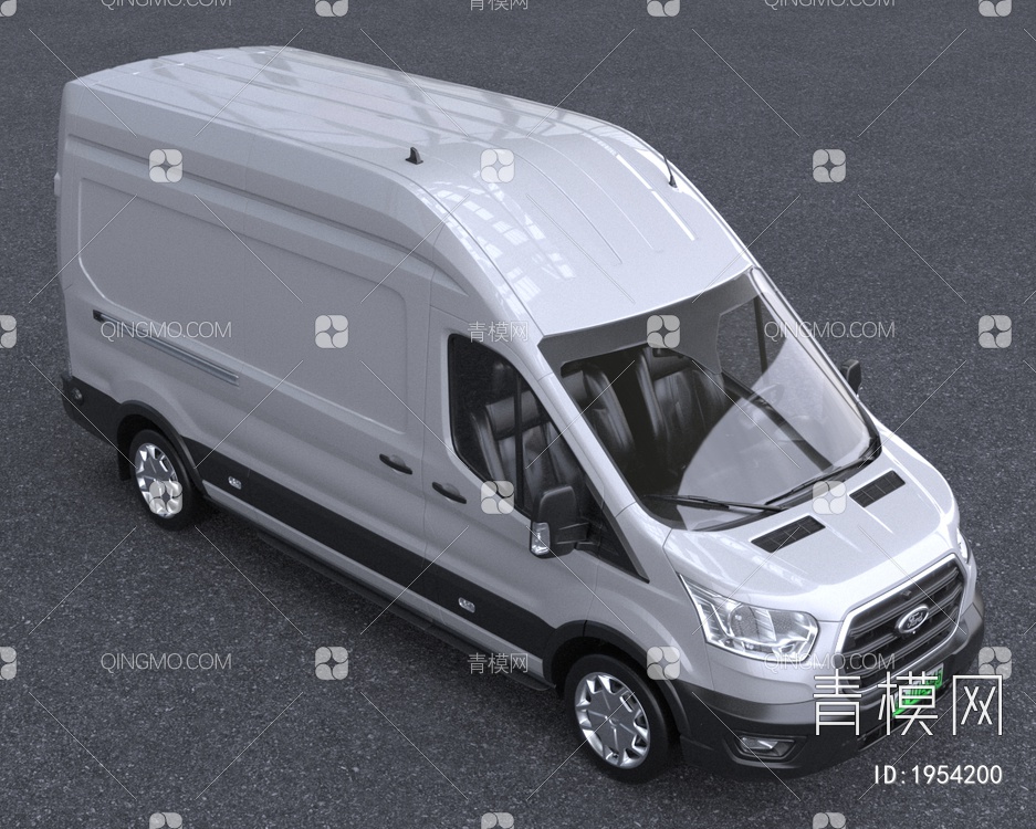 福特Transit纯电动商用面包汽车低配版3D模型下载【ID:1954200】