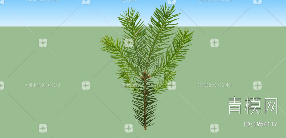 绿色植物 植物树SU模型下载【ID:1954117】