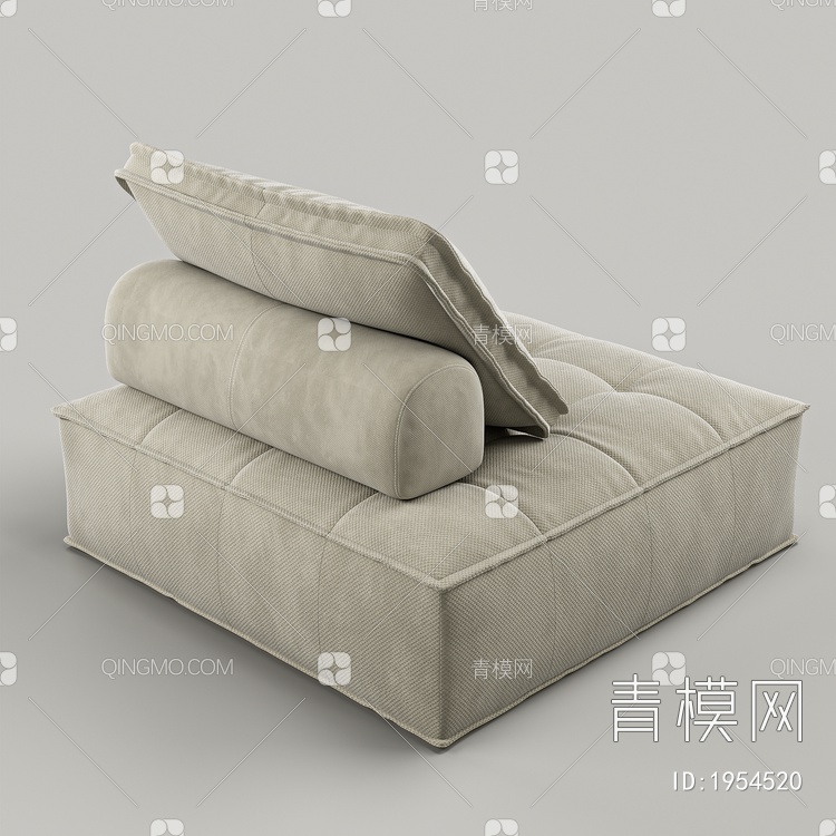 单人沙发3D模型下载【ID:1954520】