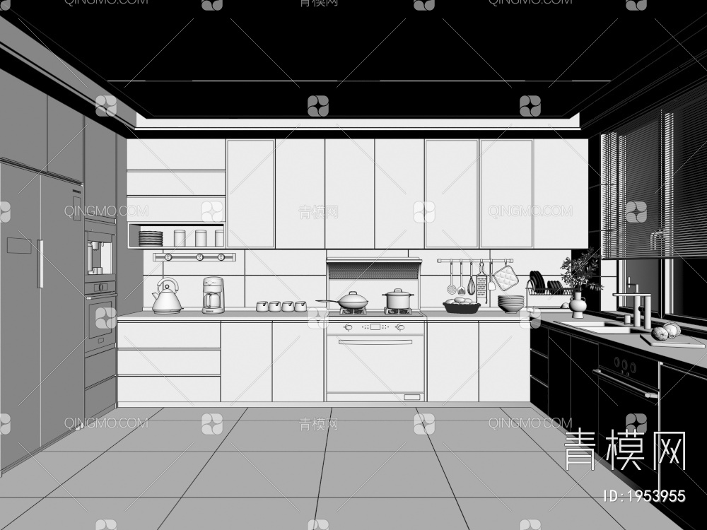 厨房3D模型下载【ID:1953955】