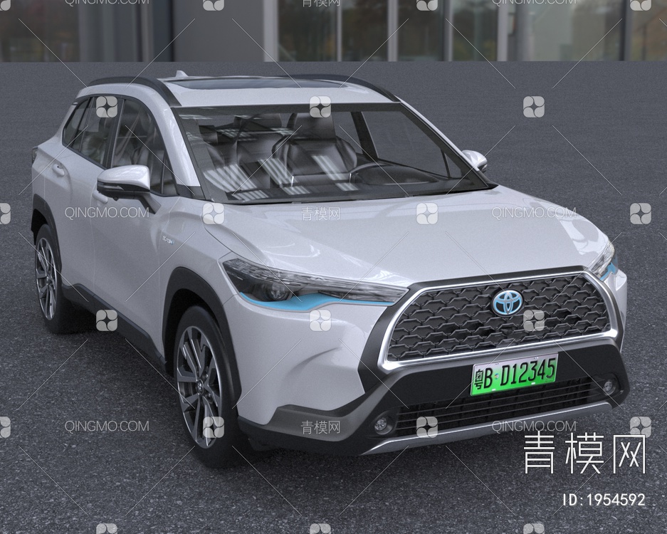2022款Toyota丰田CorollaCross汽车低配版3D模型下载【ID:1954592】
