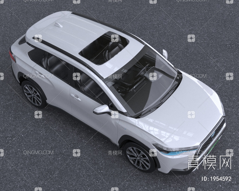 2022款Toyota丰田CorollaCross汽车低配版3D模型下载【ID:1954592】