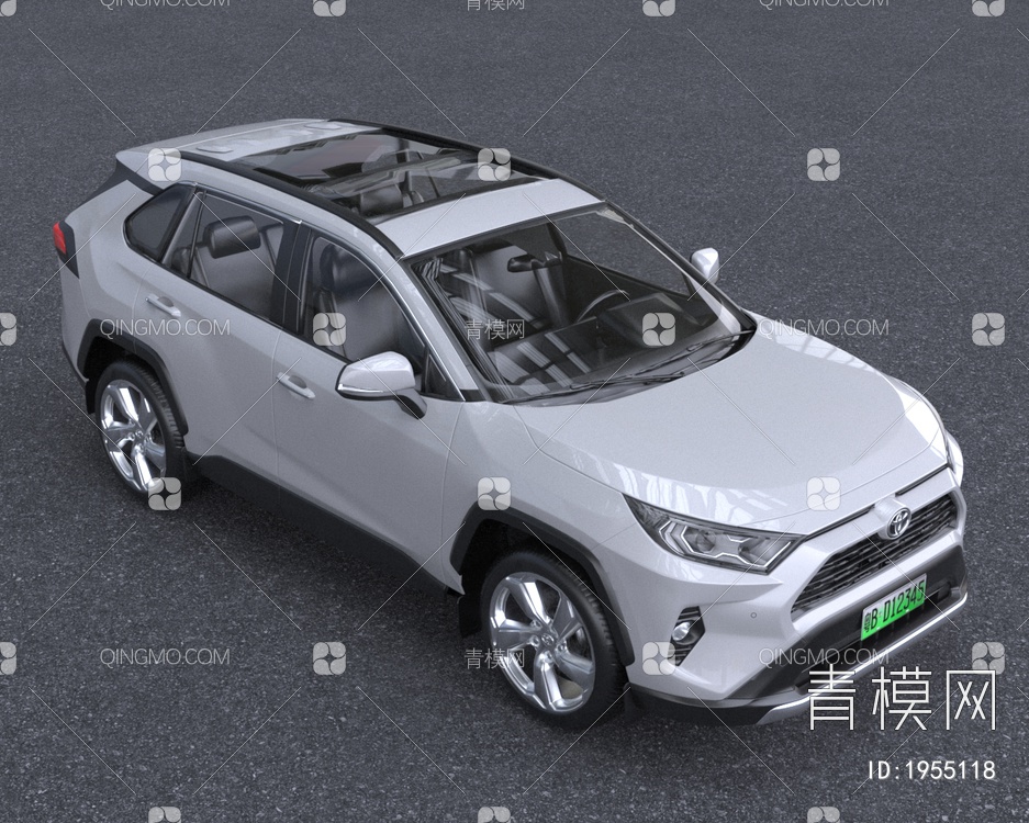 2022款丰田RAV4荣放汽车低配版3D模型下载【ID:1955118】