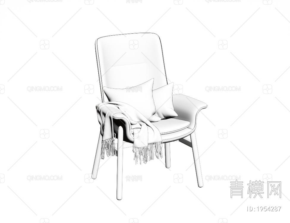 IKEA 单椅3D模型下载【ID:1954287】