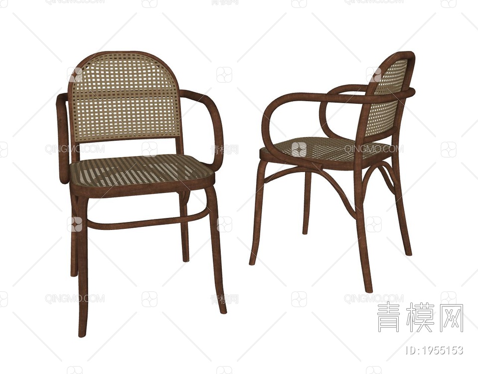 Vray 单椅SU模型下载【ID:1955153】