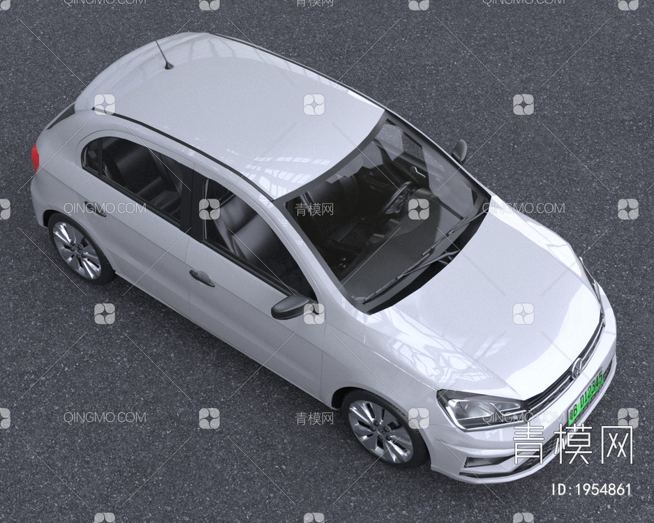 2022款高尔夫GolG8汽车低配版3D模型下载【ID:1954861】