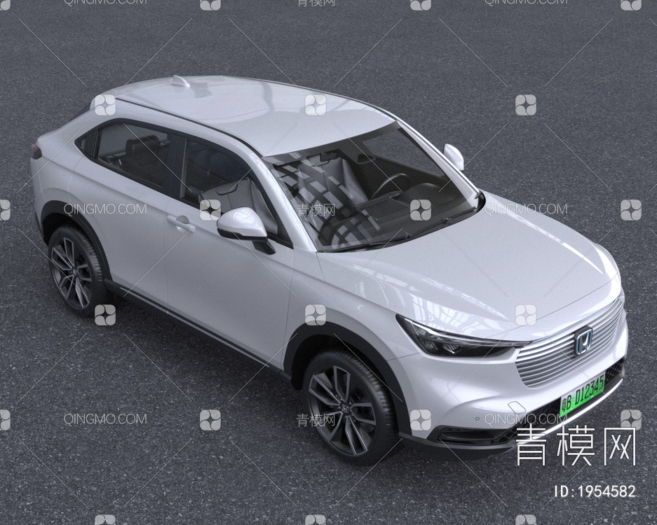 2022款本田HRV汽车低配版3D模型下载【ID:1954582】