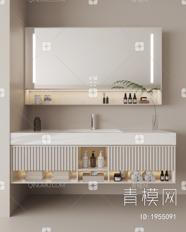 浴室柜3D模型下载【ID:1955091】
