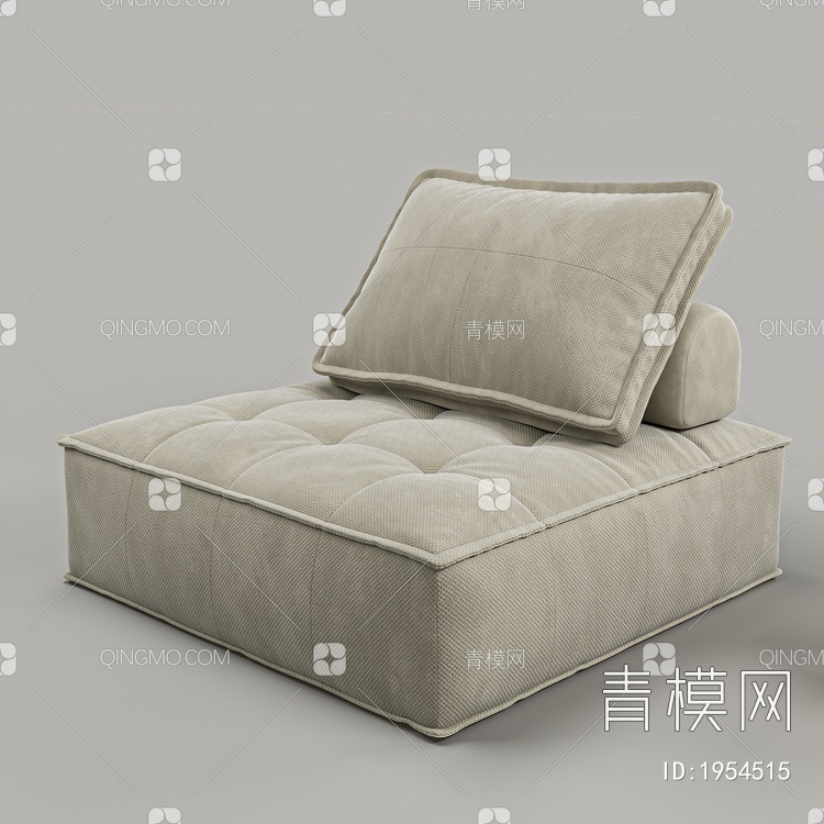 单人沙发SU模型下载【ID:1954515】