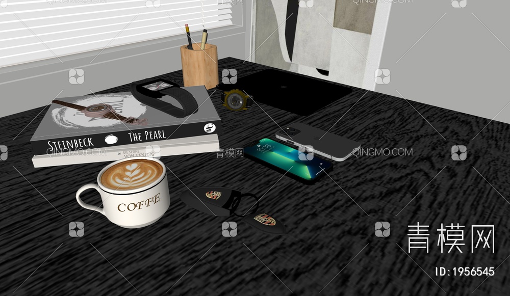 咖啡，手表，摆件，手机SU模型下载【ID:1956545】