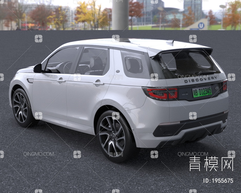 2022款路虎探索运动款SUV汽车低配版3D模型下载【ID:1955675】