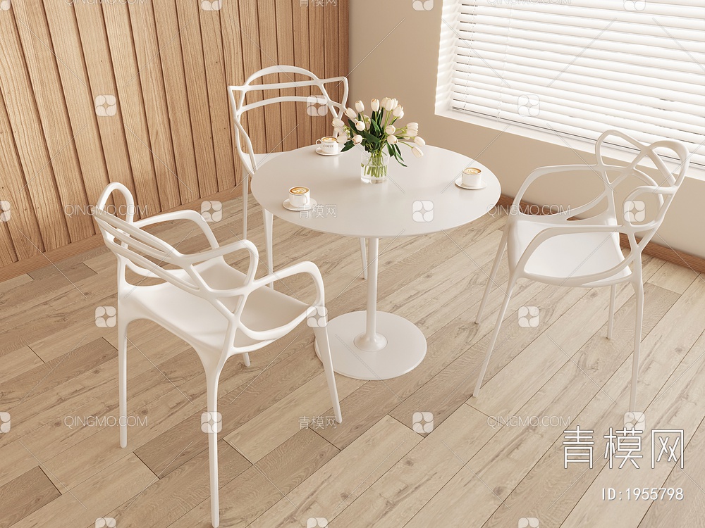 休闲桌椅3D模型下载【ID:1955798】