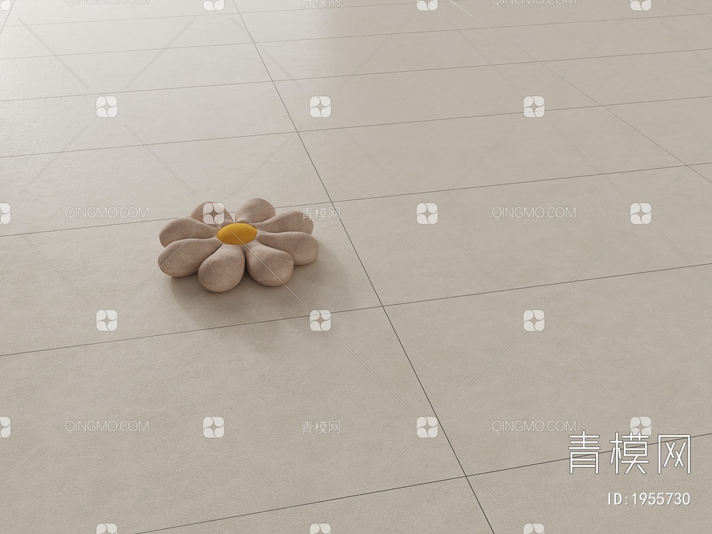 奶油白柔光砖瓷砖3D模型下载【ID:1955730】