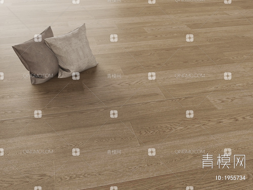 无缝灰棕色实木纹木地板3D模型下载【ID:1955734】