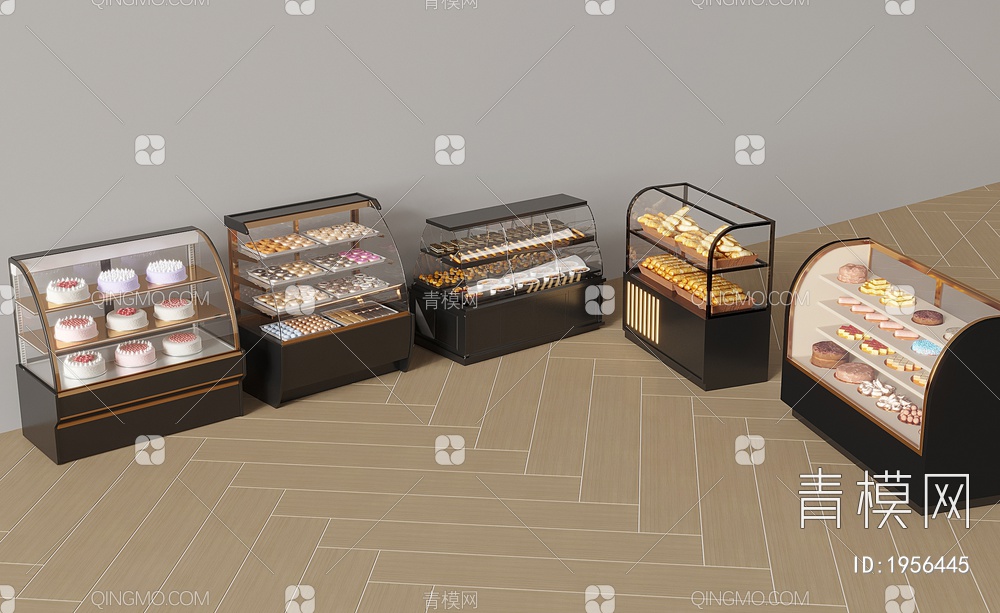 冷藏柜，面包柜SU模型下载【ID:1956445】
