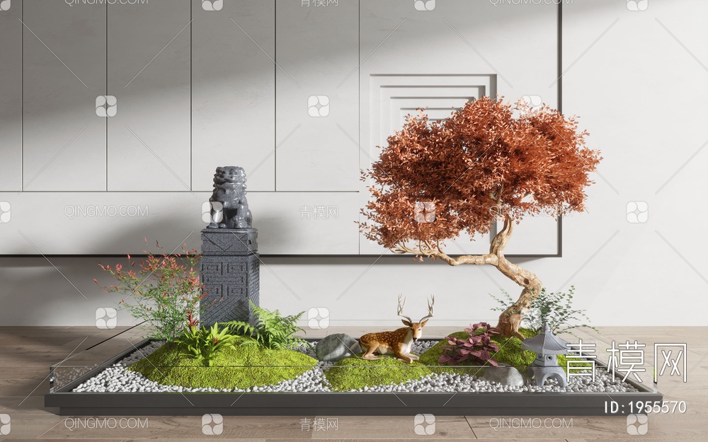 景观植物小品3D模型下载【ID:1955570】