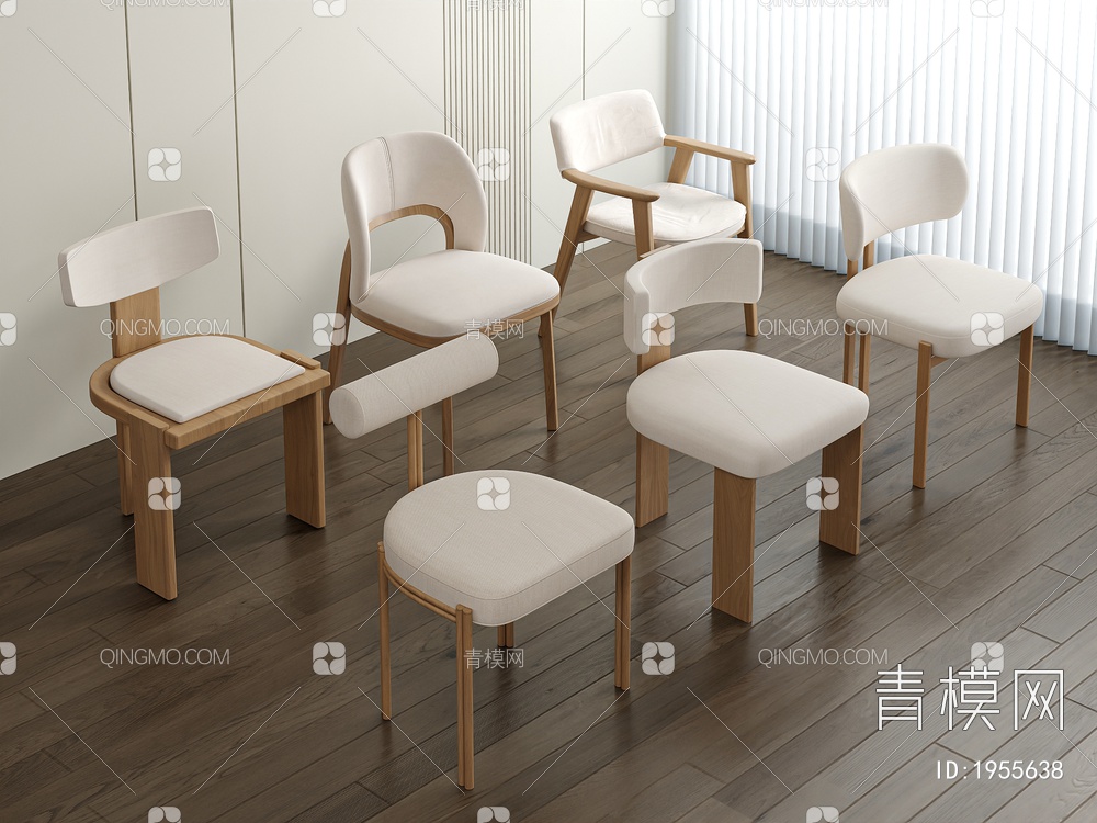 餐椅3D模型下载【ID:1955638】
