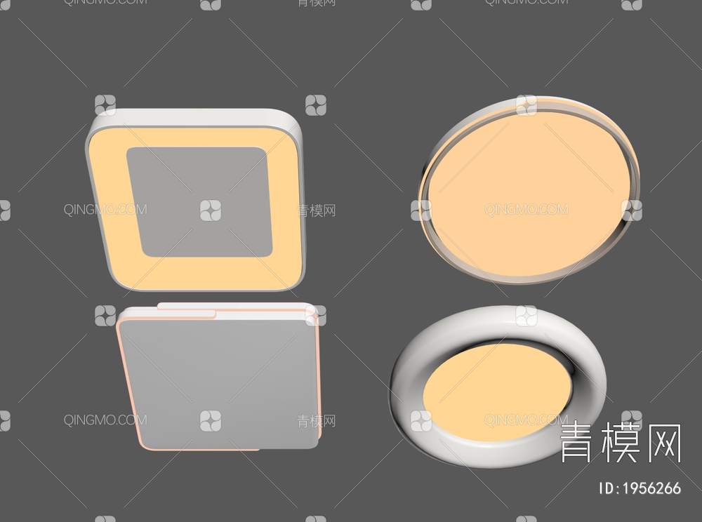 吸顶灯SU模型下载【ID:1956266】