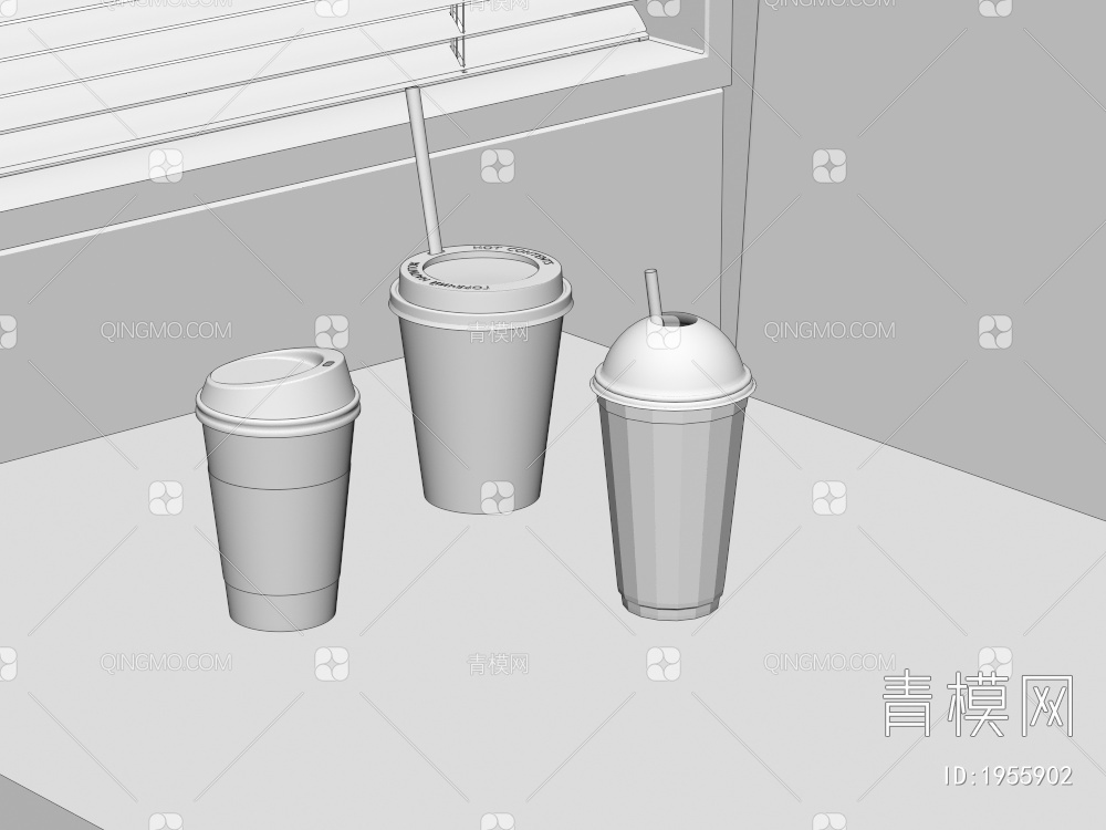 咖啡 饮料3D模型下载【ID:1955902】