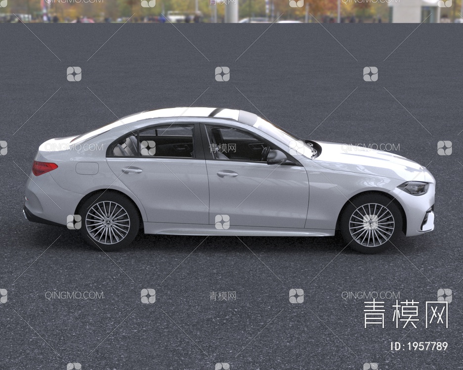 2022款奔驰C级CSedan汽车低配版3D模型下载【ID:1957789】