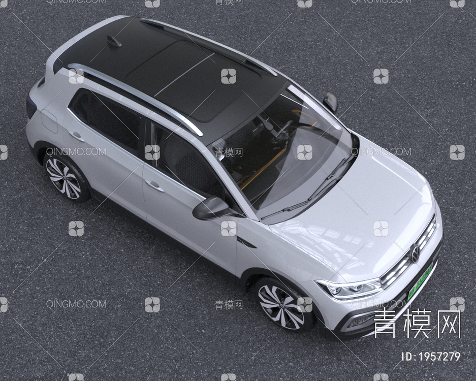 2021款大众TCross途铠汽车低配版3D模型下载【ID:1957279】