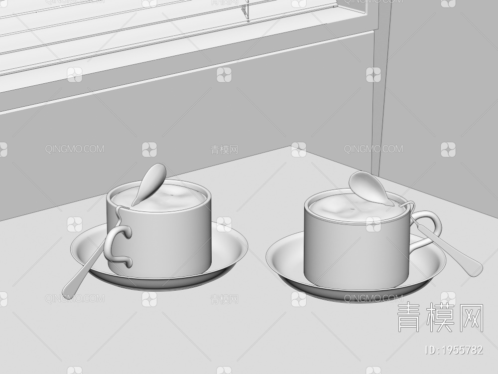 咖啡 咖啡杯3D模型下载【ID:1955782】