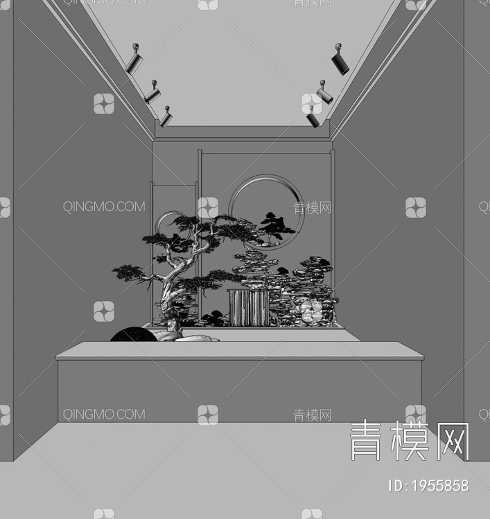 假山造景3D模型下载【ID:1955858】