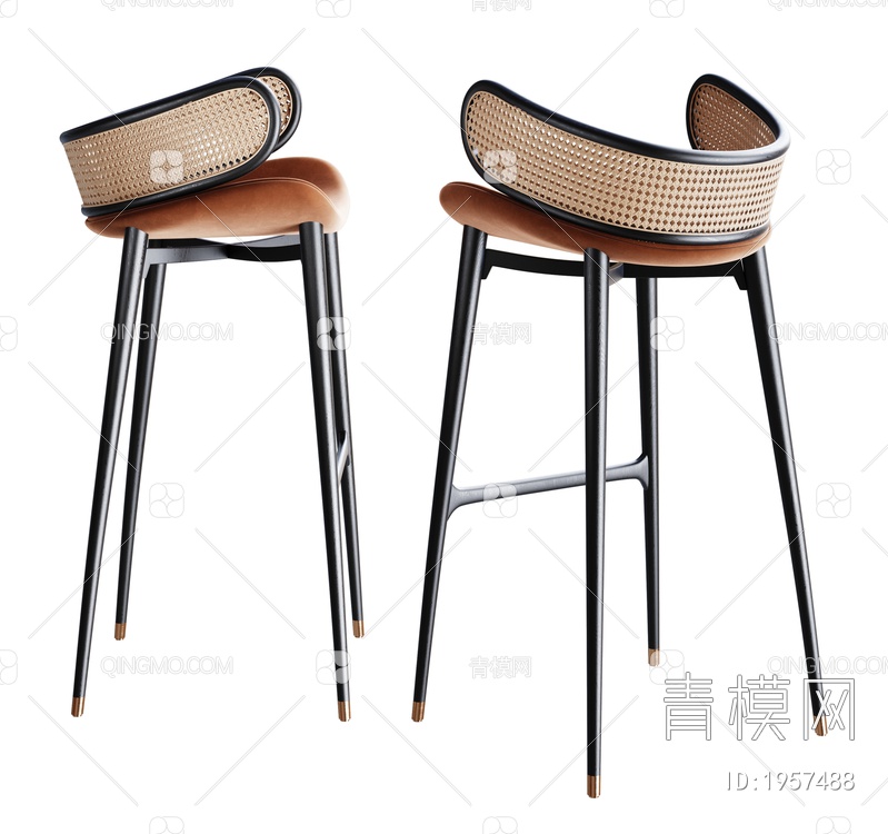吧椅 吧台椅 吧凳3D模型下载【ID:1957488】