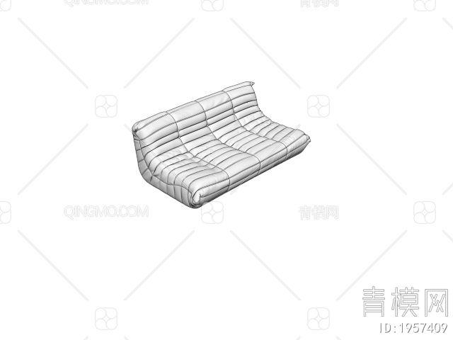 LoftDesigne 多人沙发3D模型下载【ID:1957409】