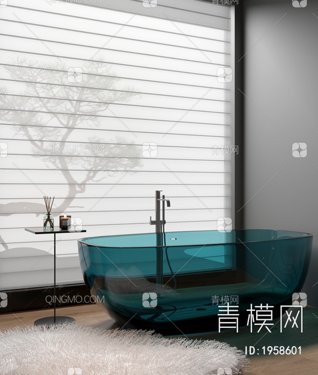 卫生间浴缸3D模型下载【ID:1958601】