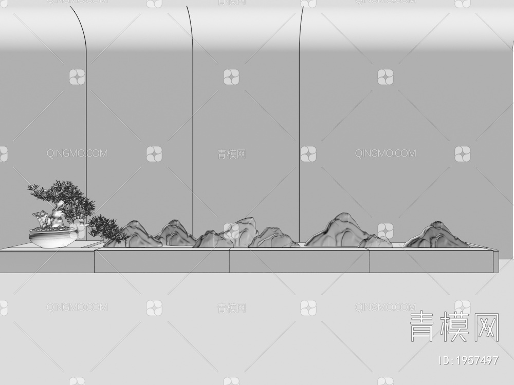 水波纹灯3D模型下载【ID:1957497】