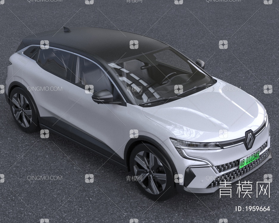 2024款雷诺MeganeETech纯电动汽车3D模型下载【ID:1959664】