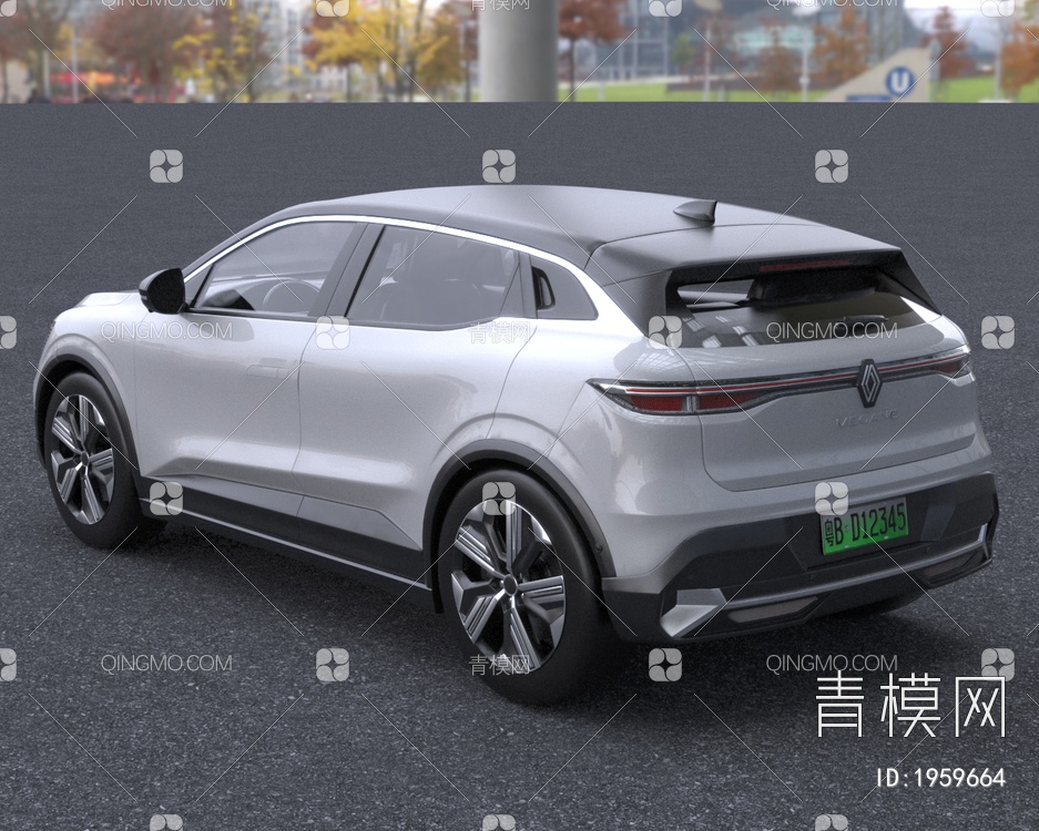 2024款雷诺MeganeETech纯电动汽车3D模型下载【ID:1959664】