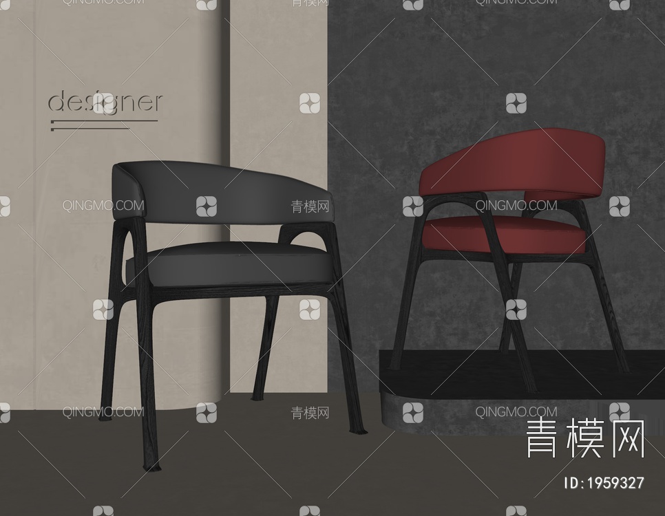 餐椅SU模型下载【ID:1959327】