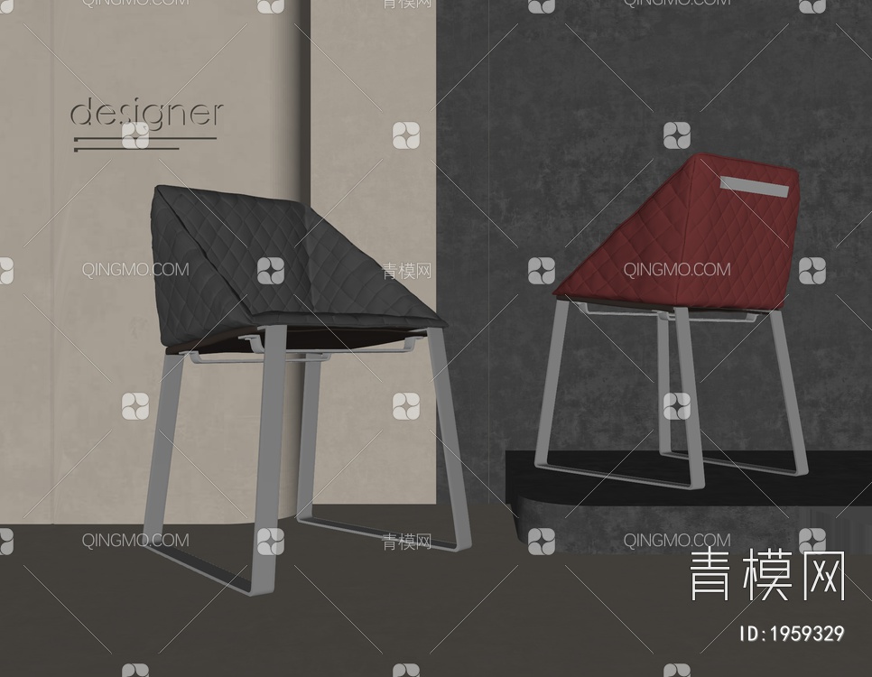 餐椅SU模型下载【ID:1959329】
