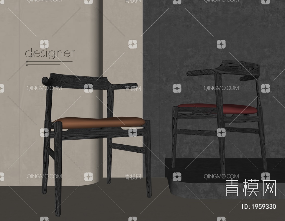 餐椅SU模型下载【ID:1959330】