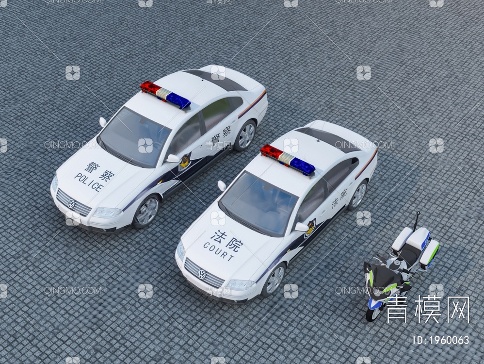 警车3D模型下载【ID:1960063】