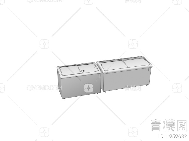 冰柜 冷藏柜 雪糕柜3D模型下载【ID:1959632】