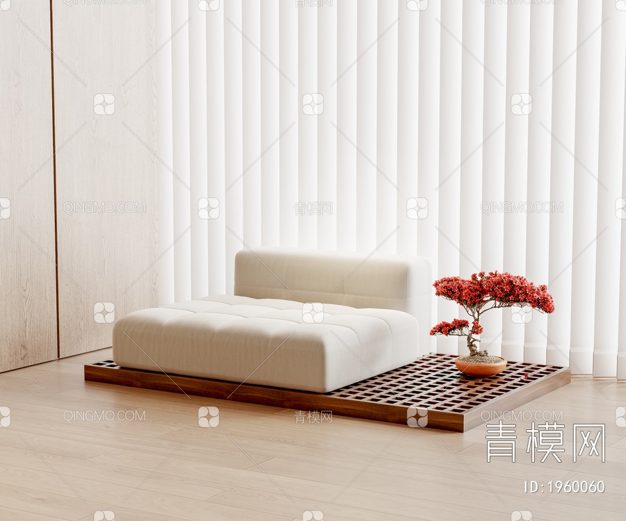 单人沙发3D模型下载【ID:1960060】