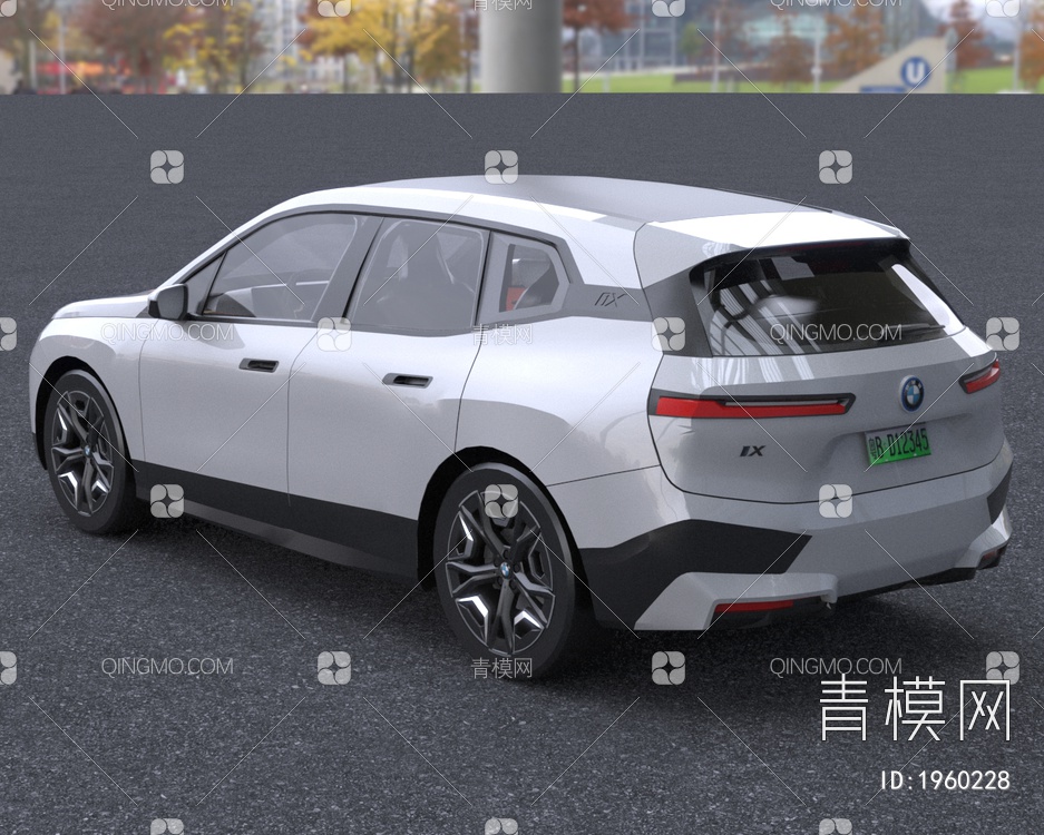 2022款宝马IX汽车低配版3D模型下载【ID:1960228】