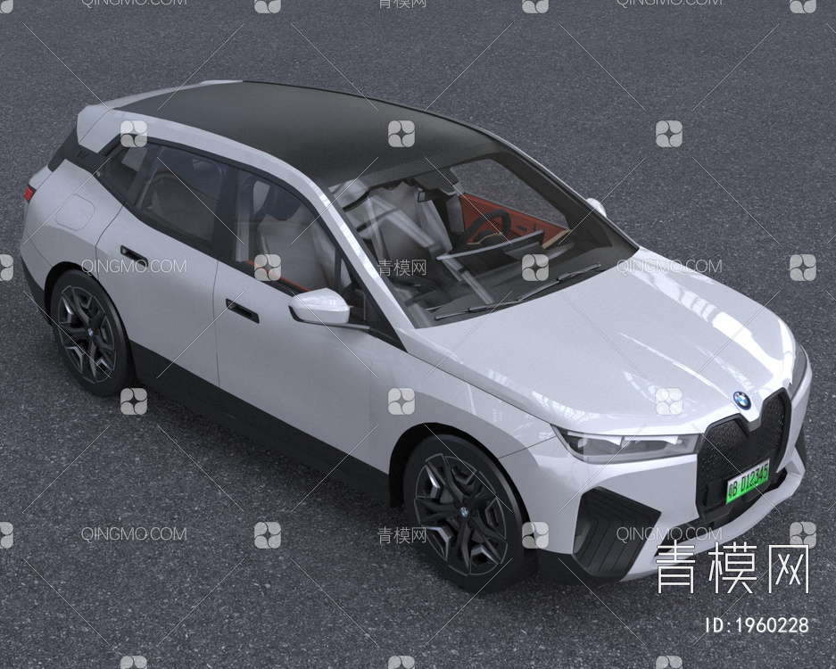 2022款宝马IX汽车低配版3D模型下载【ID:1960228】