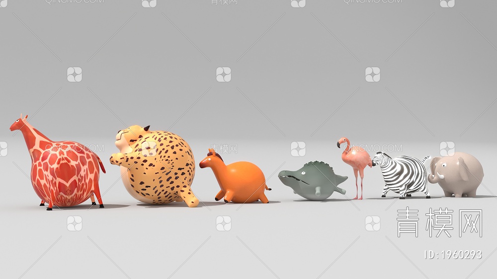 膨胀动物3D模型下载【ID:1960293】