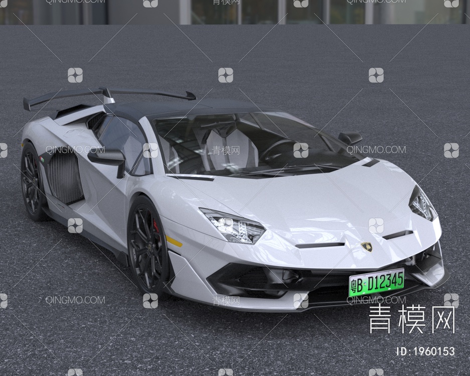2022款兰博基尼AventadorSVJ超跑车3D模型下载【ID:1960153】
