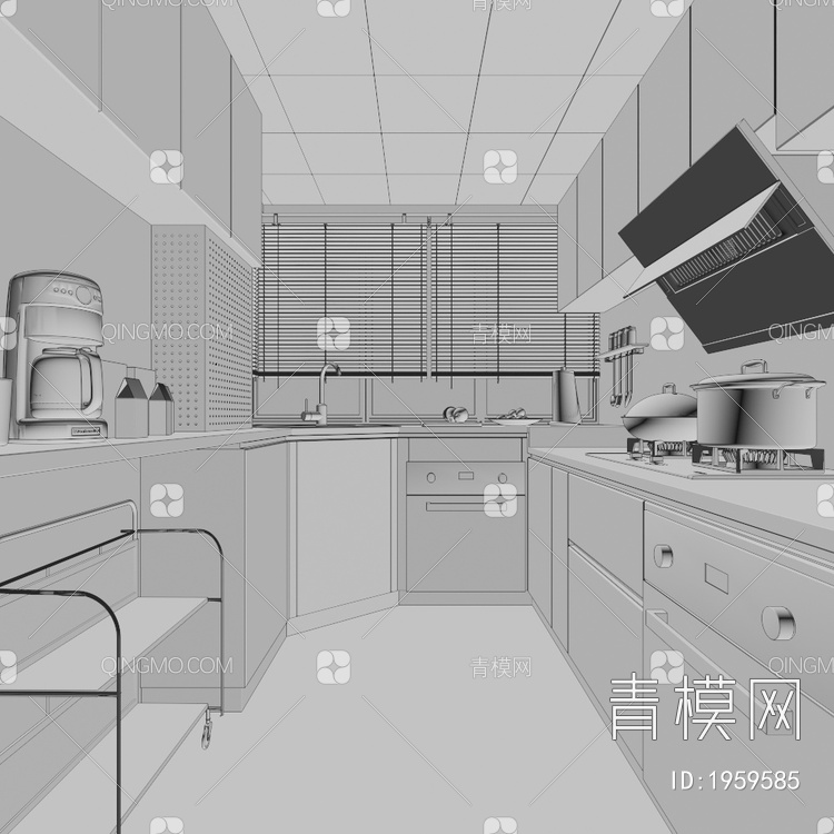 厨房3D模型下载【ID:1959585】
