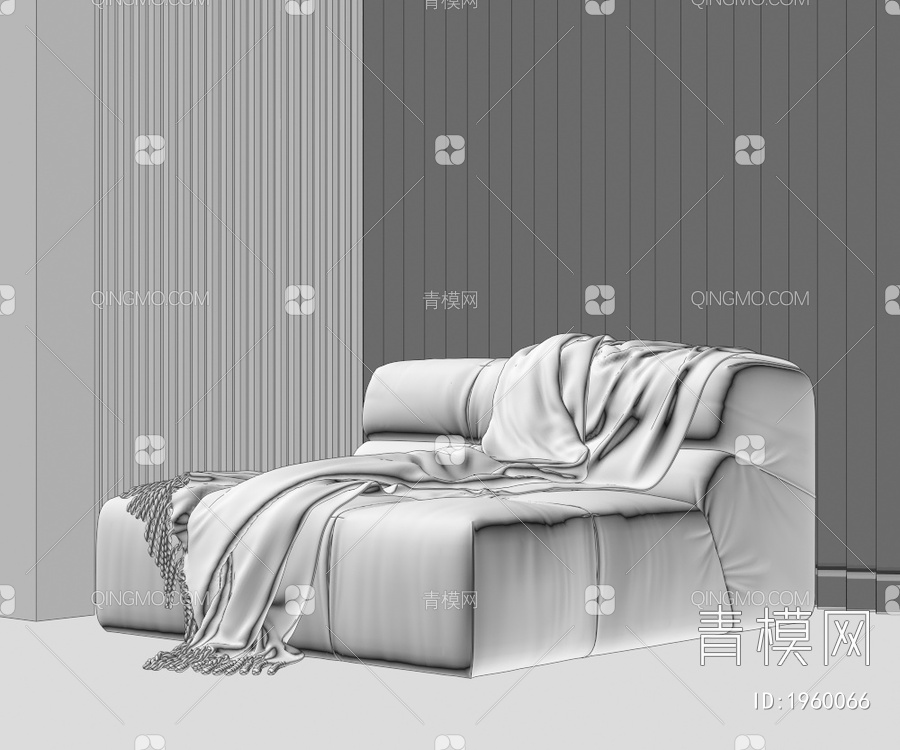 单人沙发3D模型下载【ID:1960066】