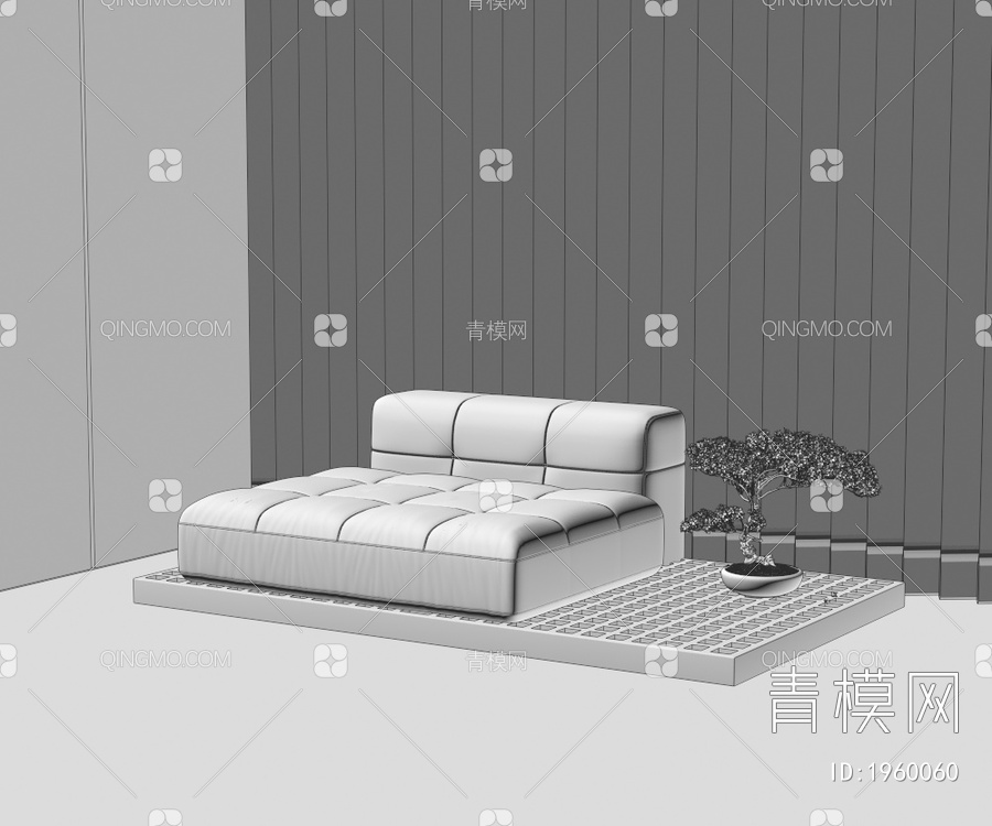 单人沙发3D模型下载【ID:1960060】