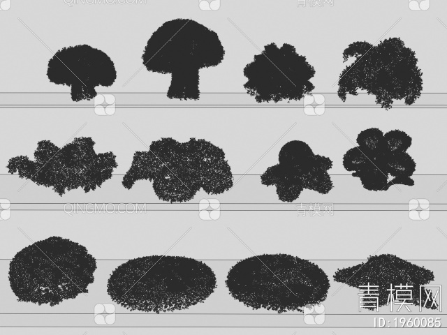 灌木植物3D模型下载【ID:1960085】