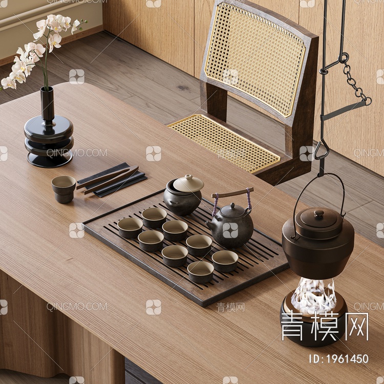 茶具摆件3D模型下载【ID:1961450】